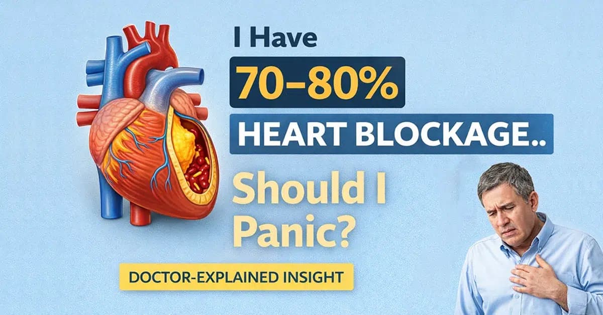 I Have 70–80% Heart Blockage: Should I Panic?