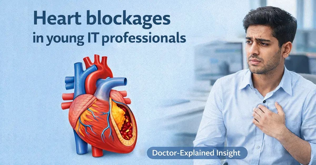 Why Heart Blockages Are Rising in Young IT Professionals: An Ayurvedic View on Stress, Sleep and Food Habits