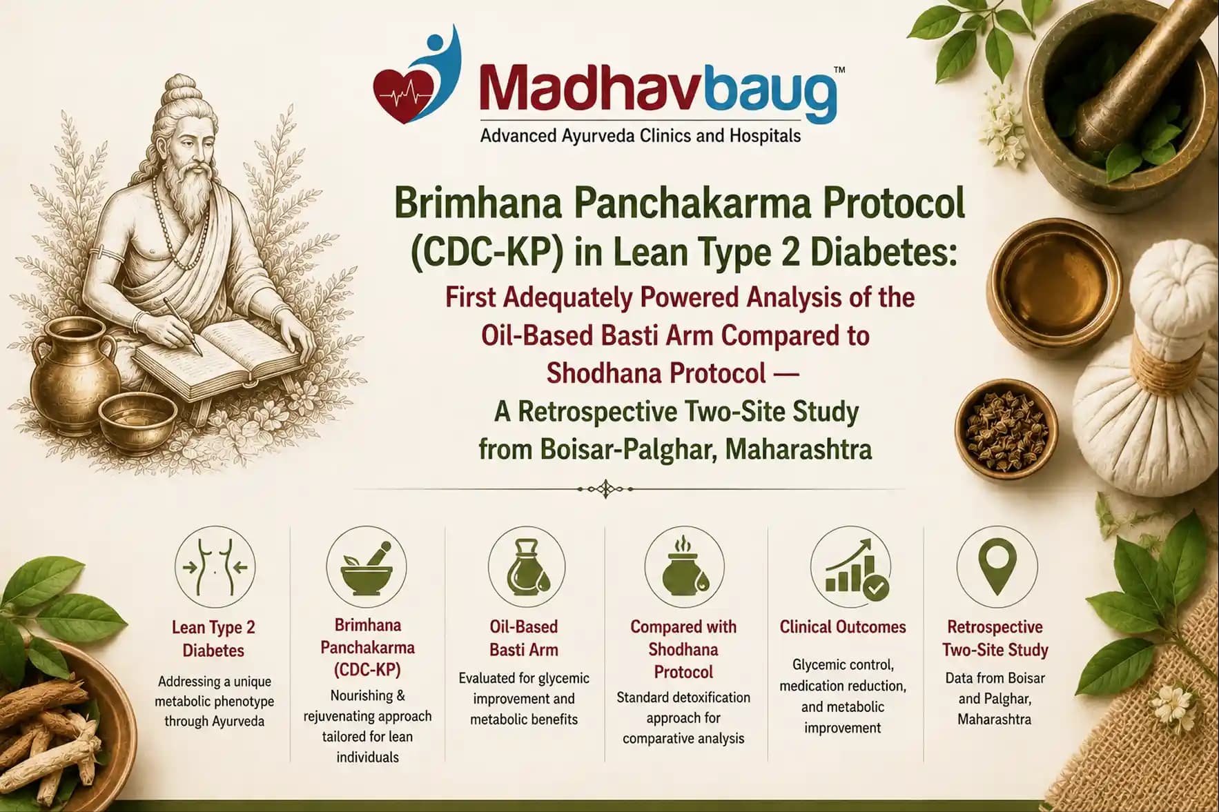 Brimhana Panchakarma Protocol (CDC-KP) in Lean Type 2 Diabetes: First Adequately Powered Analysis of the Oil-Based Basti Arm Compared to Shodhana Protocol — A Retrospective Two-Site Study from Boisar-Palghar, Maharashtra