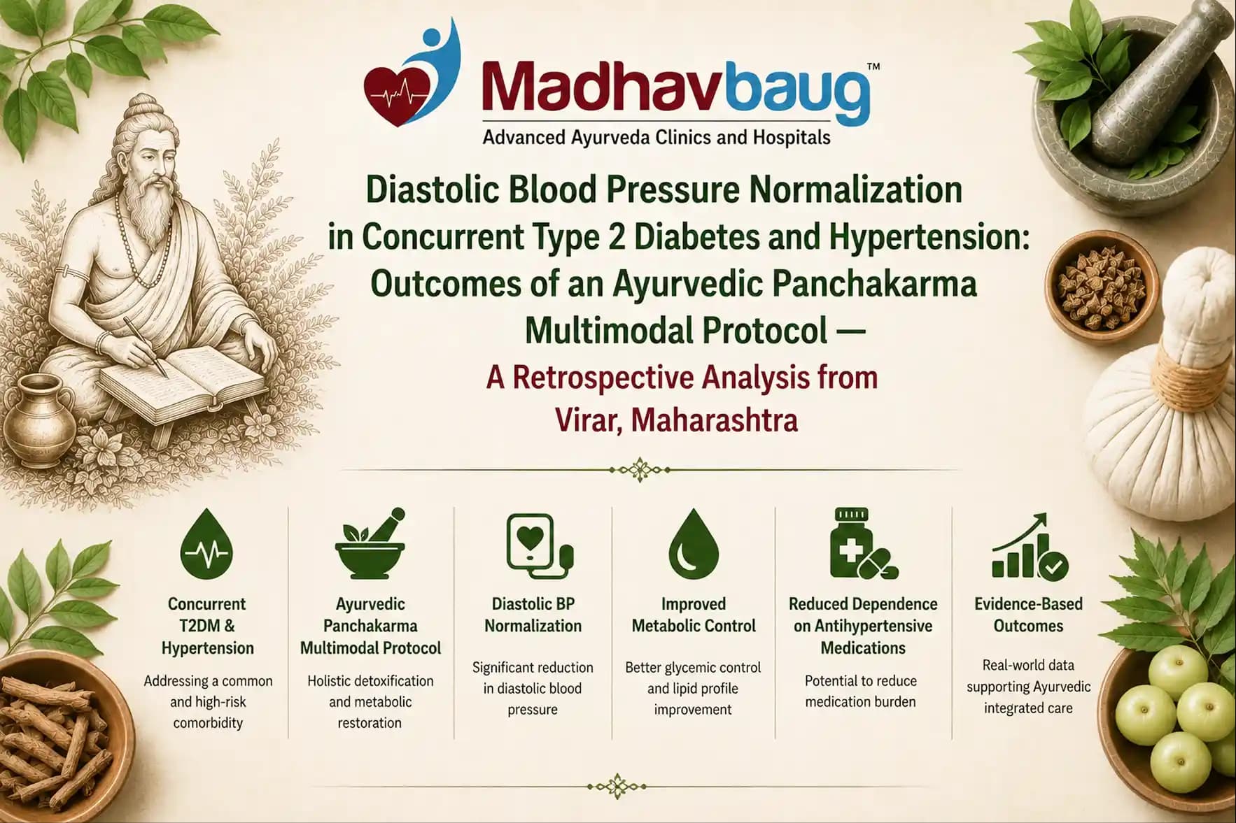 Diastolic Blood Pressure Normalization in Concurrent Type 2 Diabetes and Hypertension: Outcomes of an Ayurvedic Panchakarma Multimodal Protocol — A Retrospective Analysis from Virar, Maharashtra