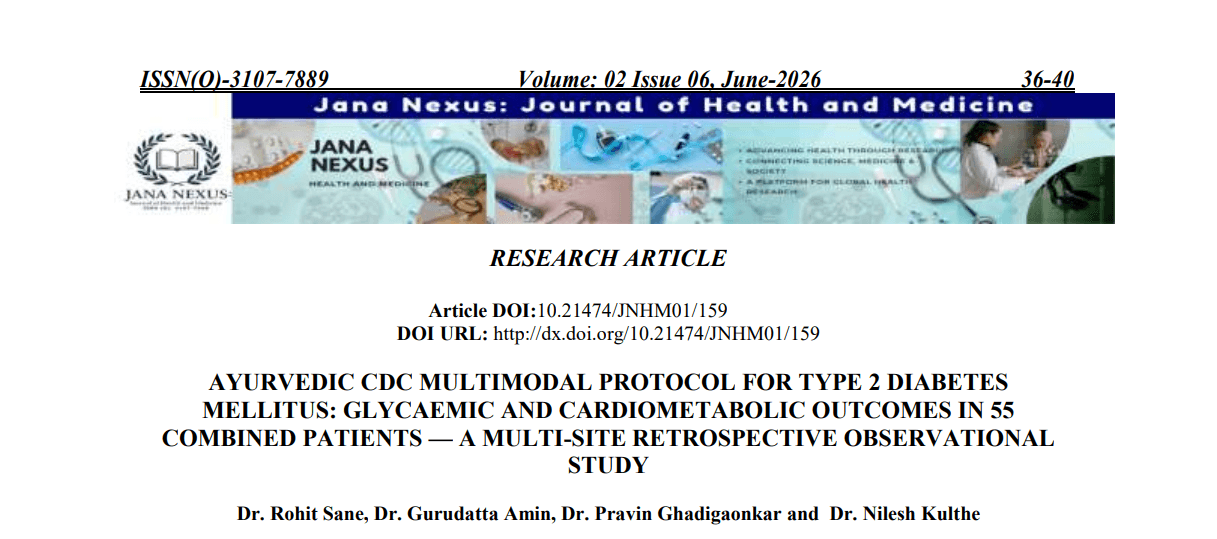 Ayurvedic CDC Multimodal Protocol for Type 2 Diabetes Mellitus: Glycaemic and Cardiometabolic Outcomes in 55 Combined Patients — A Multi-Site Retrospective Observational Study