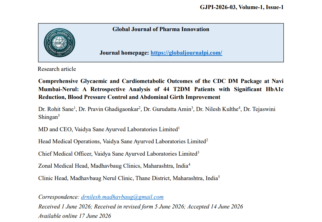 Comprehensive Glycaemic and Cardiometabolic Outcomes of the CDC DM Package at Navi Mumbai-Nerul: A Retrospective Analysis of 44 T2DM Patients with Significant HbA1c Reduction, Blood Pressure Control and Abdominal Girth Improvement