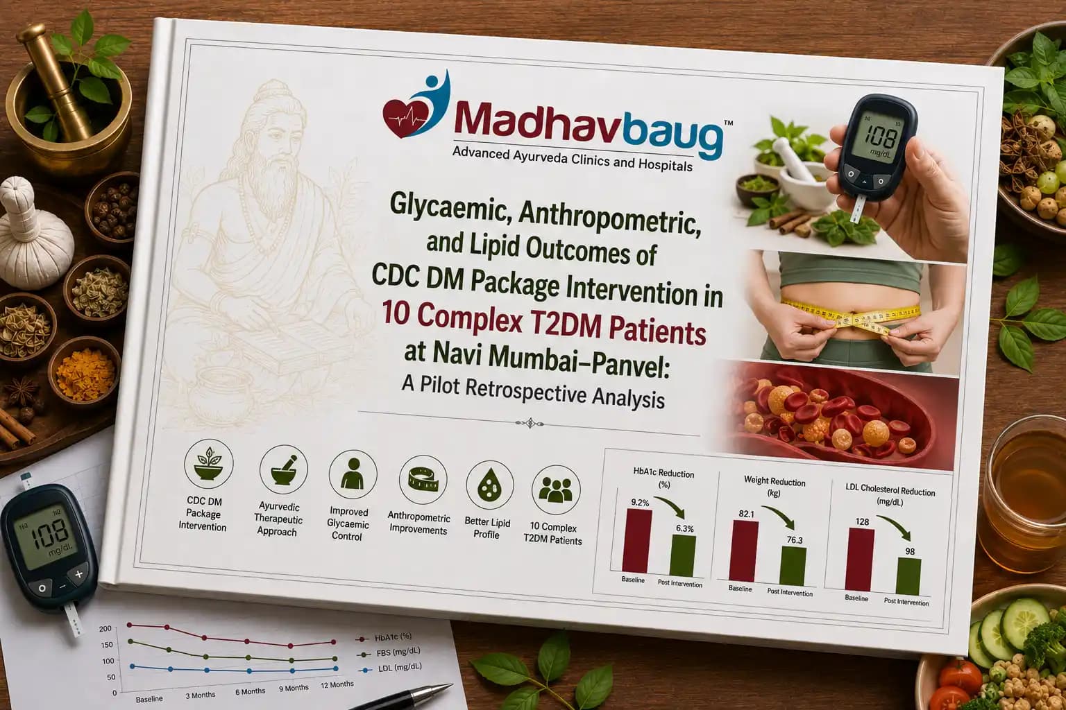 Glycaemic, Anthropometric, and Lipid Outcomes of CDC DM Package Intervention in 10 Complex T2DM Patients at Navi Mumbai–Panvel: A Pilot Retrospective Analysis