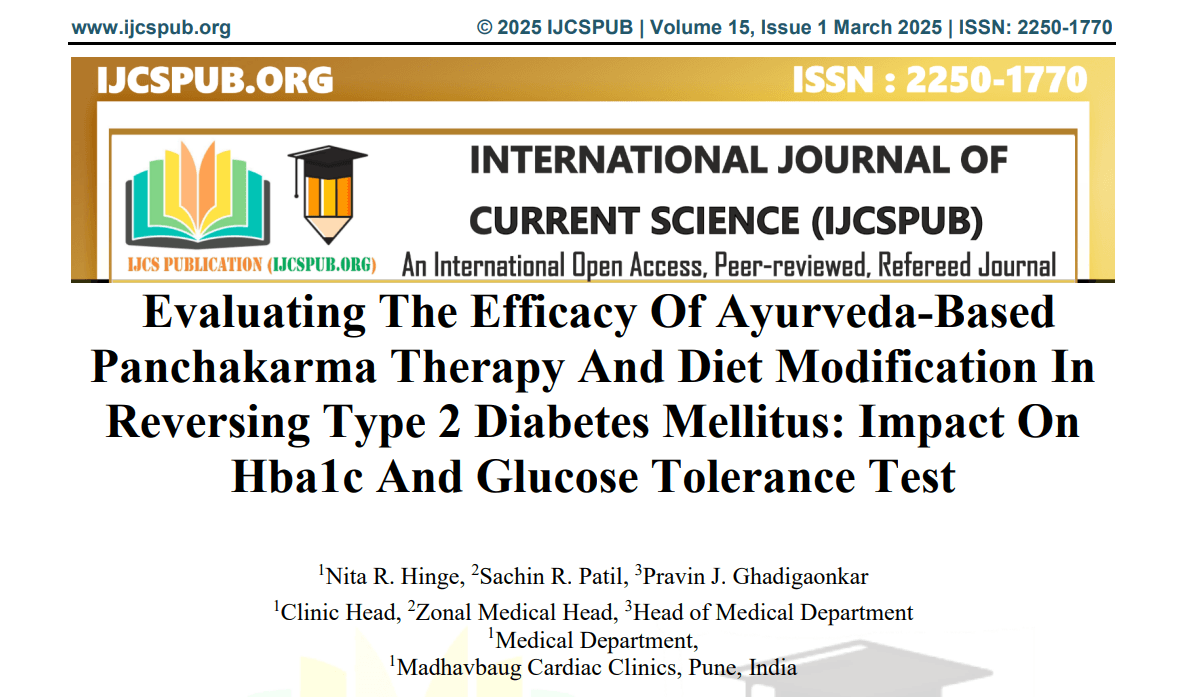Evaluating the Efficacy of Ayurveda-Based Panchakarma Therapy and Diet Modification in Reversing Type 2 Diabetes Mellitus: Impact on HbA1c and Glucose Tolerance Test
