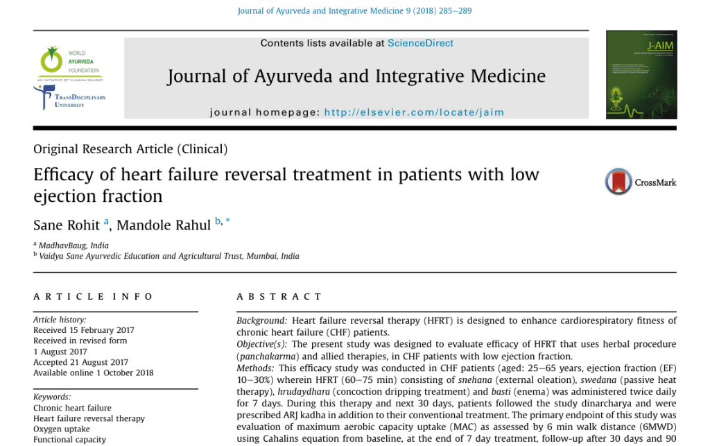 Efficacy of heart failure reversal treatment in patients with low ejection fraction