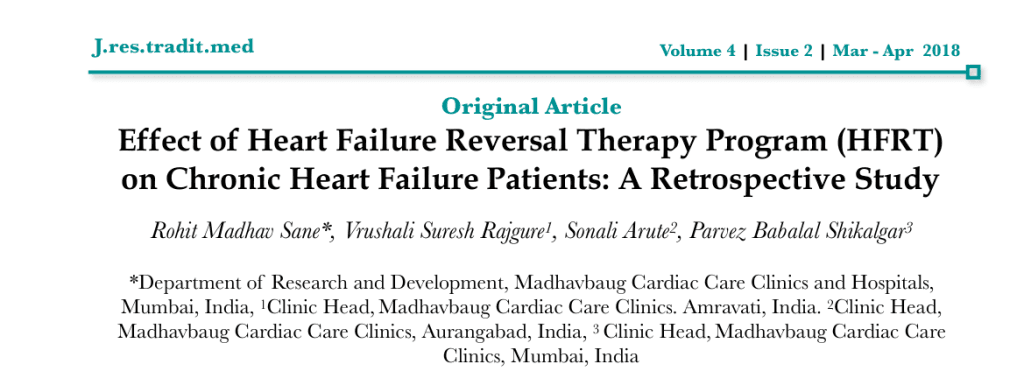 Effect Of Heart Failure Reversal Therapy Program (Hfrt) On Chronic Heart Failure Patients: A Retrospective Study