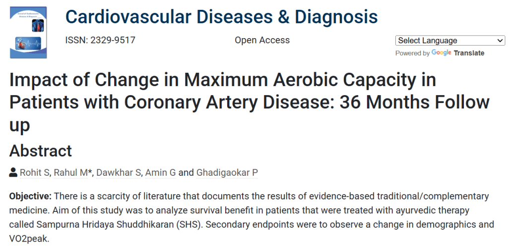 Impact Of Change In Maximum Aerobic Capacity In Patients With Coronary Artery Disease: 36 Months Follow Up